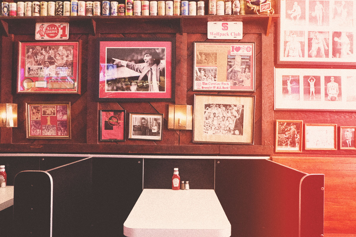 Memorabilia at Players Retreat in Raleigh, NC, Sports Bar