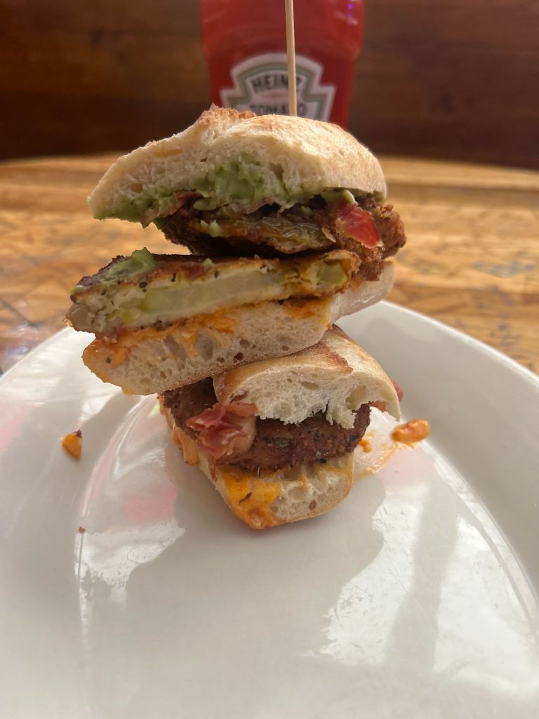Fried Green Tomato and Pimento Cheese Sandwich