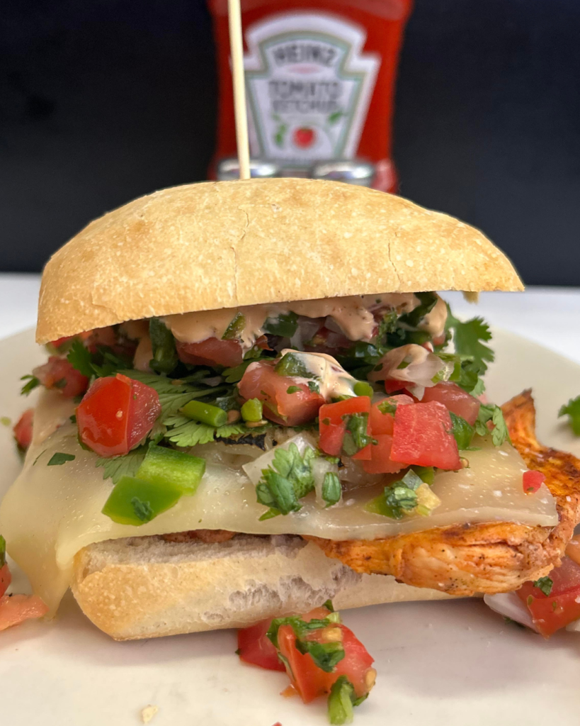 Grilled Chicken Pastor Sandwich