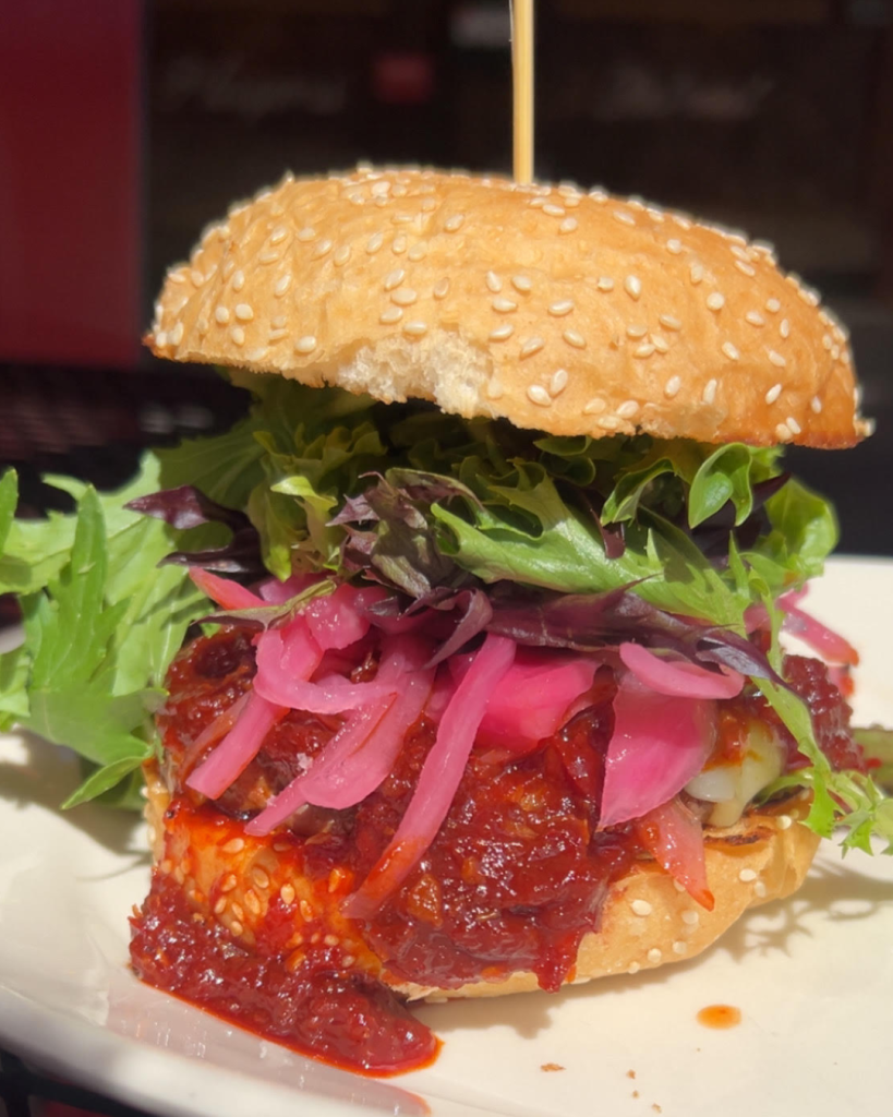 Guajillo Tomato Bacon Jam Burger