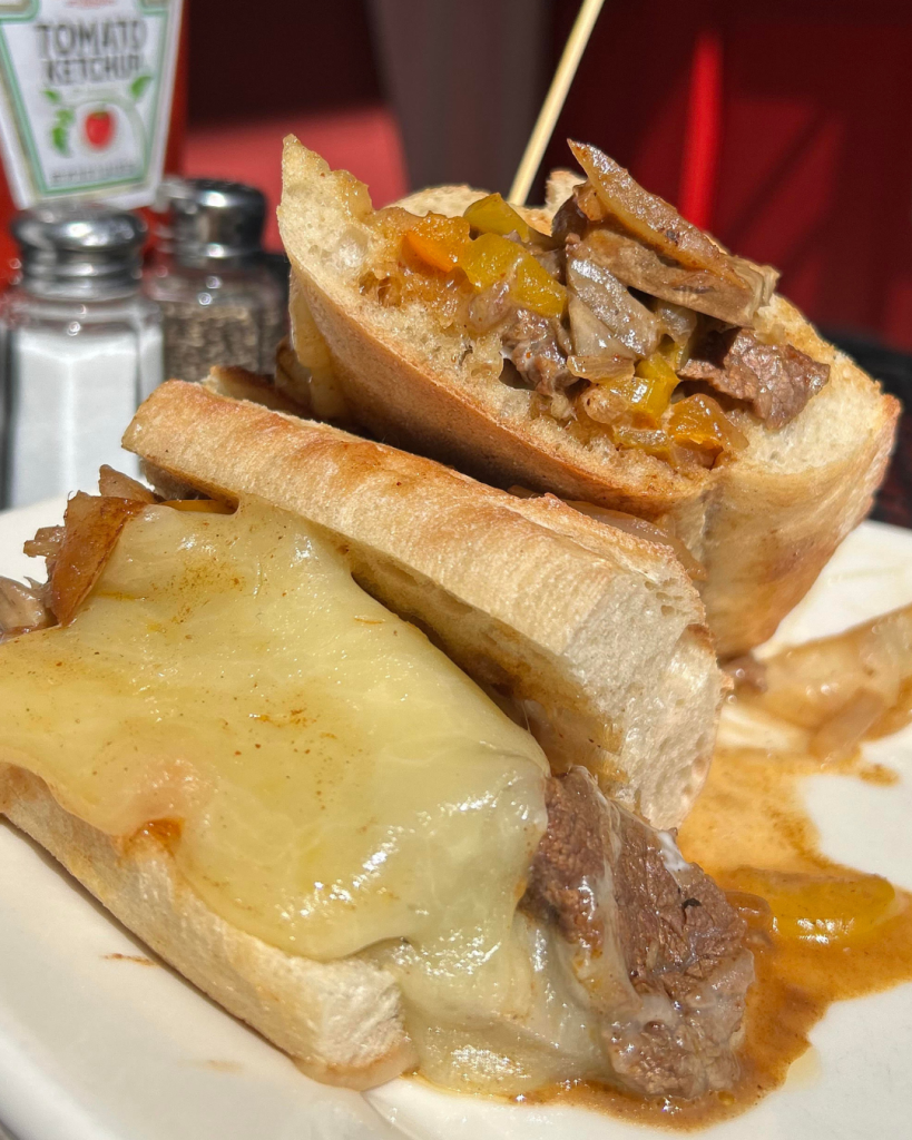 Beef Philly Cheesesteak at PR
