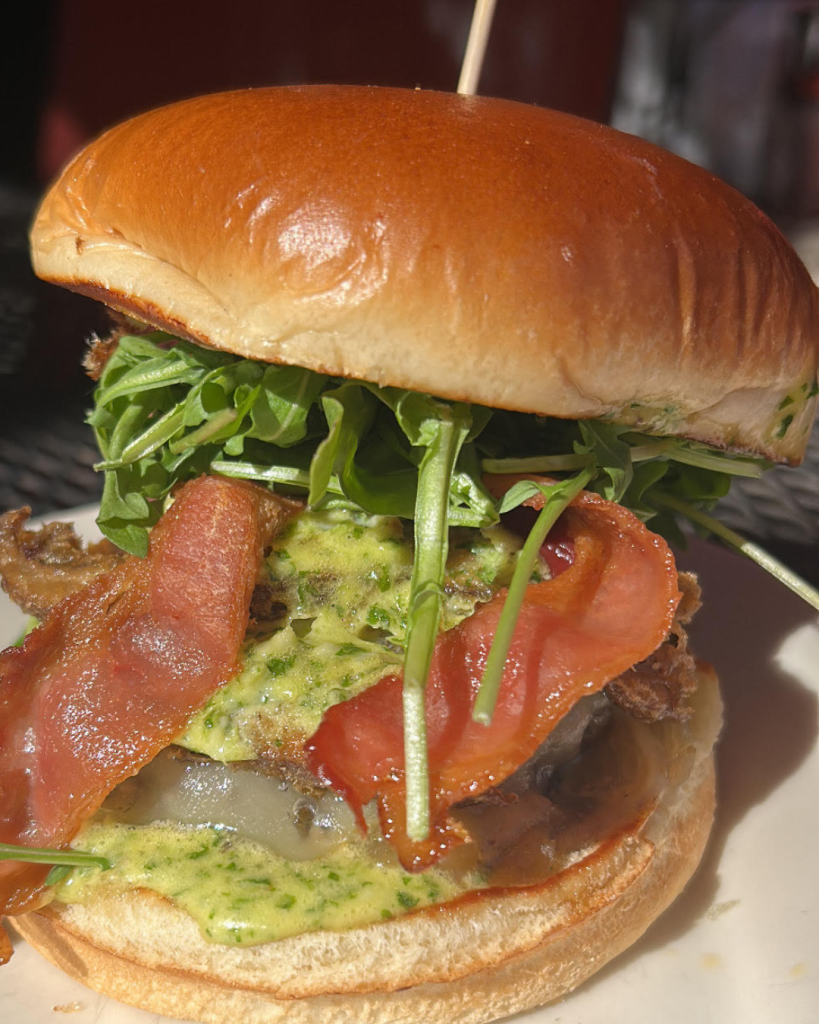 Fried Portobello Mushroom Burger