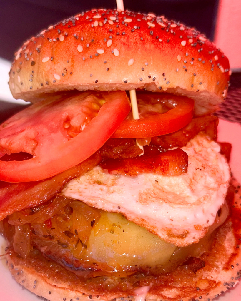 Chipotle Onion Marmalade Burger