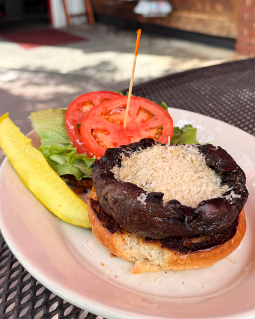 Vegetarian Grilled Portobello Burger